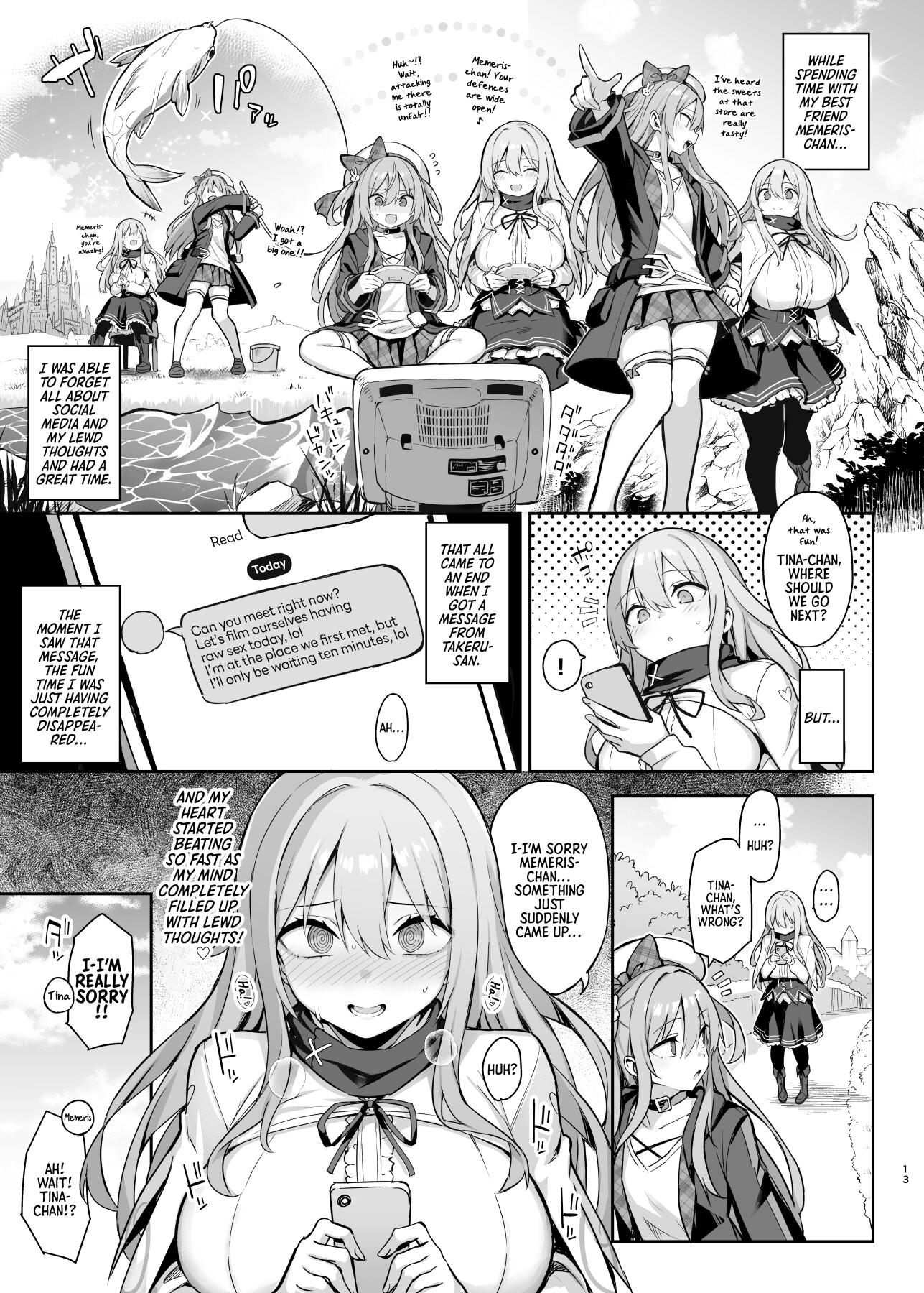 Hentai Manga Comic-The Naughty Saint Gets Hooked on Lewd Streaming-Read-14